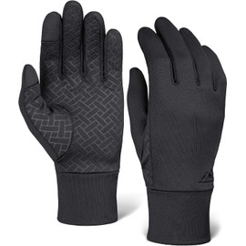 Guantes con función de pantalla táctil para correr Guantes de invierno con función para mensajes de texto, para ciclismo Guantes térmicos finos y ligeros para clima frío