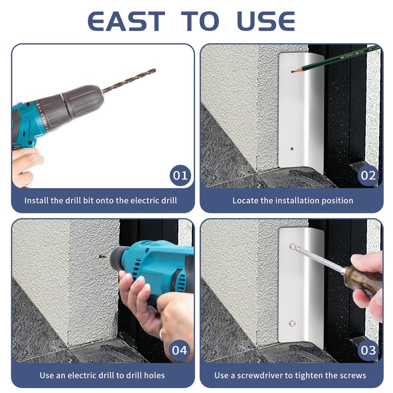 Bompro 4 Pcs Garage Door Mouse Guards, Garage Door Seal