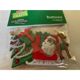 The Paper Studio 3D CHRISTMAS CRAFTS BUTTONS CHRISTMAS DOGS BONES 6 PCS XMAS DOGS BONES