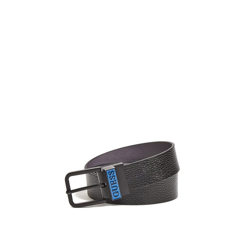 Guess Mens Leather Reversible Belt Black Small, black