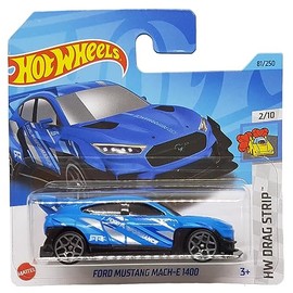 Hot Wheels - Ford Mustang Mach-E 1400 - HW Drag Strip 2/10 - HKK02 - Short Card - Blue - Mattel 2023