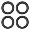 sourcing map 4 pieces speaker rubber edge surround rings for