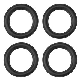 sourcing map 4 pieces speaker rubber edge surround rings for speaker repair or DIY 68 mm
