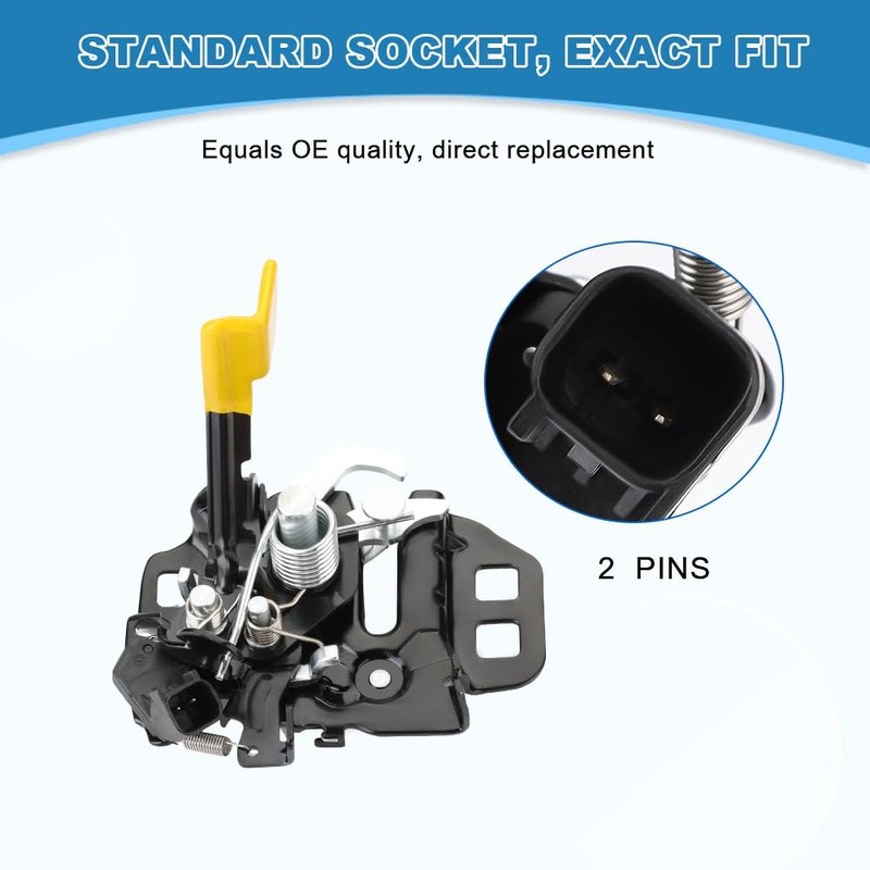 JDMON Car Engine Hood Latch Lock Compatible with Ford Mustang
