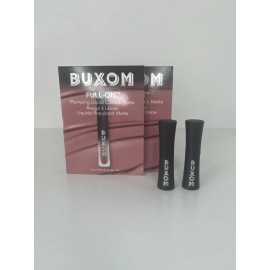 Buxom 2x BUXOM Full-On Plumping Lipstick Matte Mini Travel Size Dolly Diva 0.03 Oz