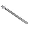 MOMOJIA 6" Stainless Steel Pocket Rule Handy Ruler with inch