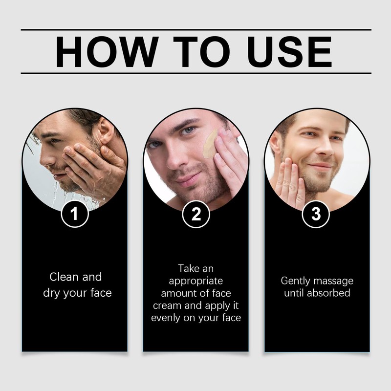 Men's Makeup Cream, Tinted Moisturising Cream for Men, Brightening Cream