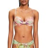 ESPRIT Bikini Top with Padded Underwired Cups and Print, 640/Coral