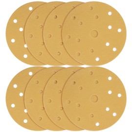 150mm Sanding Discs, 40 PCS 6inch 15-Hole Hook and Loop Sandpaper for 150mm Random Orbital Sander(120 Grits)