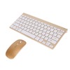 Smart Wireless Keyboard Mouse Kit Silent LED Indicator Waterproof Power
