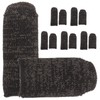 Baluue 6pcs Cut Resistant Finger Cots Reusable Finger Protectors for
