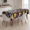 Domgoge 90s Party Tablecloths Plastic Table Covers Rock Rectangle Table