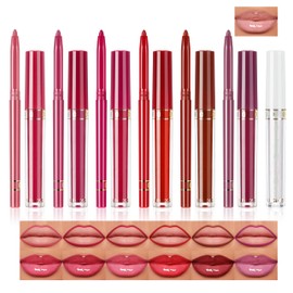 Noerrors 13pcs Lip Gloss and Lipliner Set, Gradient Nourishing Shiny Glow Plumping Lip Combo Set, Long Lasting Non-Stick Cup Waterproof Lip Oil Glosses Makeup with Rich Varied Colors for Girls Women