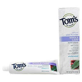 Toms of Maine Whole Care Wintermint Fluoride Toothpaste, 4.7 Ounce - 6 per case.
