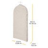 Whitmor Zippered Garment Bag Natural Linen, Large