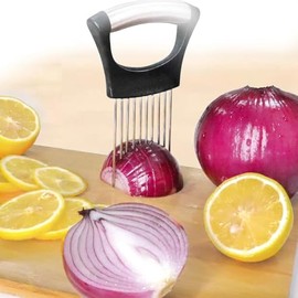 Onion holder for slicing,lemon cutter,tomato slicers for home use,Kitchen Chopper Slicing Assistant Tool