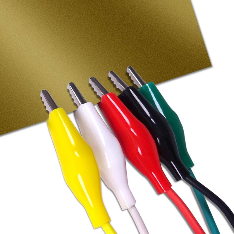 Cleqee 10 Pcs Ear Bread Clip Cable Alligator Clip Test