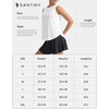 SANTINY Women's Sleeveless Workout Tops Breathable Lightweight Active Tennis Yoga