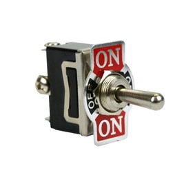 20A 125V Toggle Switch (ON)-Off-(ON) SPDT 3 Terminal Momentary 2 Side+Boot
