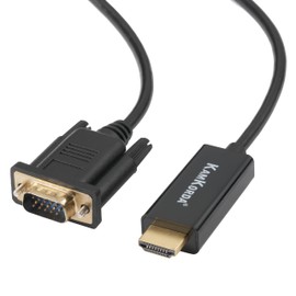 KamKorda VGA to HDMI Cable | 1 Pack | HDMI to VGA Cable Male/Male VGA to HDMI Gold-Plated Connector | Compatible for Computer, Desktop