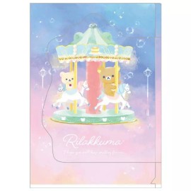 San-X Rilakkuma Die Cut Flap Carousel Folder