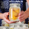 Onisavings Mason Jars [2 Pack] Clear Glass Mason Jars 16