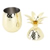Pineapple Cup with Lid 500ml Stainless Steel Drinking Glasses Reusable