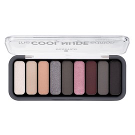 essence the Cool Nude Edition eyeshadow palette, eye shadow, no. 40 stone-cold nudes, multicoloured, 9 nude tones, colour-intensive, matte, shimmering, metallic, vegan, nanoparticle free (10 g)