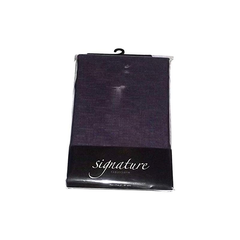 Linen Look Soft Feel Easycare Slubbed Purple 70in x 108in