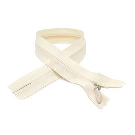 Unique Zipper YKK #5 Heavy Conceal - Invisible (Bridal Wear), Select Length and Color (Length 24 inches, Off White)