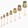 LOKMAN 175PCS Metric Rivet Nut Kit Carbon Steel Flat Head
