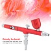 Dual Action Gravity Feed Airbrush Gun 0.3mm Spray Art Paint