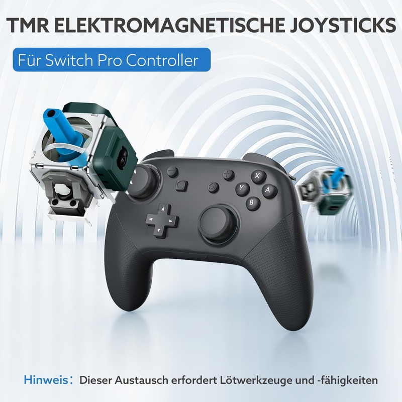 LONGYI TMR Elektromagnetische Joysticks für Switch Pro Controller, Anti Drift