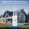 KuWFi Dual Band Outdoor WiFi Extender Booster Wireless Access Point