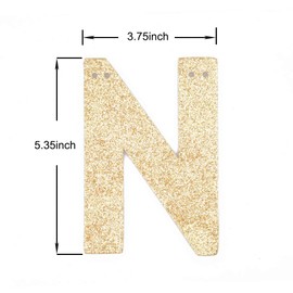 GRACE.Z Candy Bar Banner, Gold Gliter Paper Sign Decors for Birthday/Wedding/Engagement Party