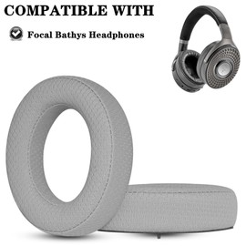 YunYiYi Ear Pads Cushions Replacement Pad Compatible with Focal Bathys High Fidelity Bluetooth Noise Cancelling Headphones Earpads Parts (Gray MF)