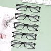 MMOWW 5 Pack Reading Glasses for Women Men Classic Square