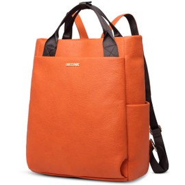 Guscio Basic Italy 120936 Women's Backpack, A4 Compatible, Commuting to Work or School, 13-14 in PC Compatible, Casual Tote Type, Rucksack, Storage Capacity, Stylish, orange, Free Size