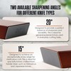 Houseables Rolling Knife Sharpener Tool, Diamond & Ceramic Disks, Magnetic