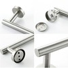 Nolimas Brushed Nickel Bath Towel Bar Single Bars Towel Rack