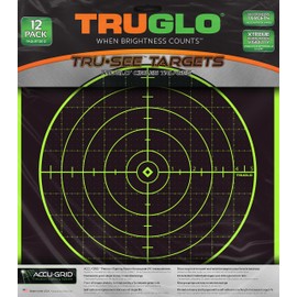 TRUGLO TRU-See 100-Yard Reactive Splatter Target, 12-Pack