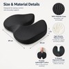 Memory Foam Seat Cushion for Office Chairs – Non-Slip U-Shaped