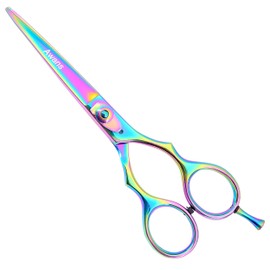 Titanium Hairdressing Barber Salon Scissors, Size – 6 "& 4.5 cm 5 cm 6 cm – also used for Beard, Moustache Stoppeln, , 6.5", , multi-coloured,