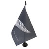 New Zealand Fern Table Flag 5'' x 8'' plastic stick