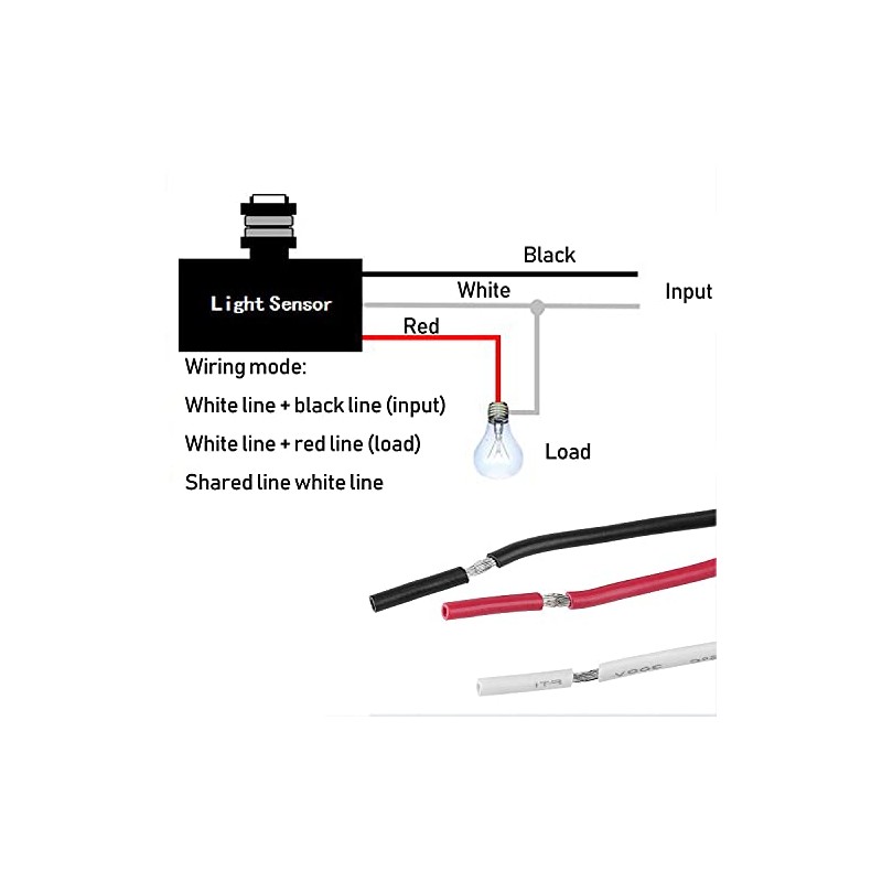 LUORNG 1PC NK-101A Photoelectric Switch, Light Control Sensor Button Switch,