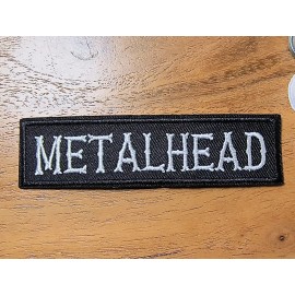 Unbranded Metalhead Patch Heavy Metal Rock Band Embroidered Iron On 1x4"