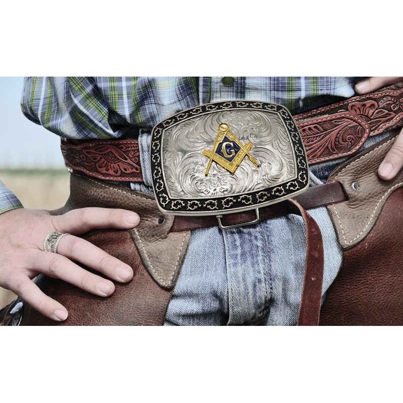 WMG Masonic Mason Symbol Logo Large Huge Rodeo Western Gold