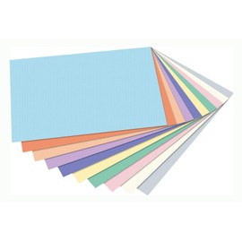 folia 678 Pastel Pad with 10 Sheets of Coloured Paper and Photo Cardboard, DIN A4, Assorted Colours - The Ideal Basis for a Wide Range of Crafts