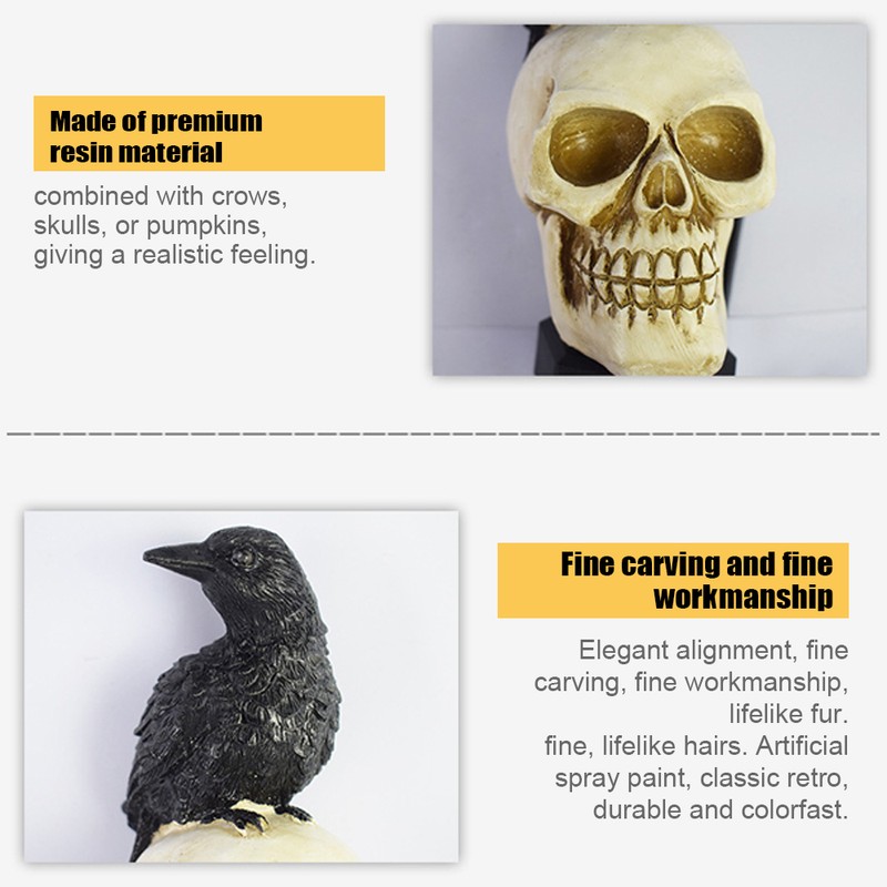 All Saint's Day Solar Powered Lights Skull Crow Pumpkin LED