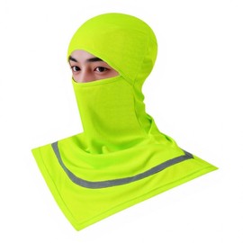 Safety Reflective Strip Fluorescent Balaclava Riding Mask Fluorescent Color
